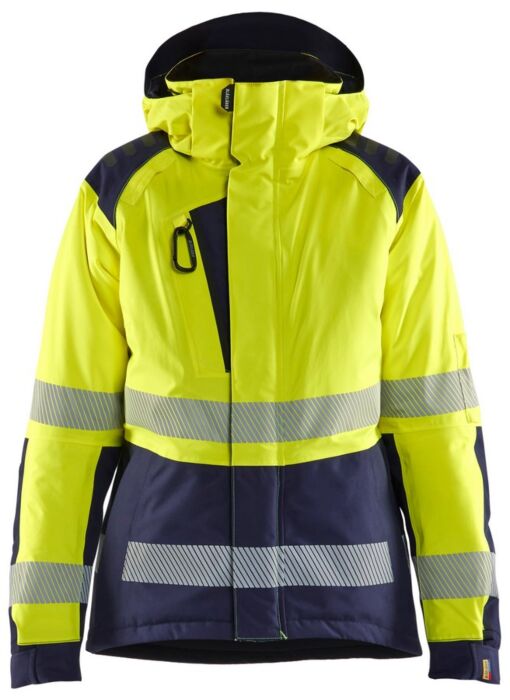 Blåkläder 4456-1987 Dames Winterjas High Vis High Vis Geel/Marineblauw