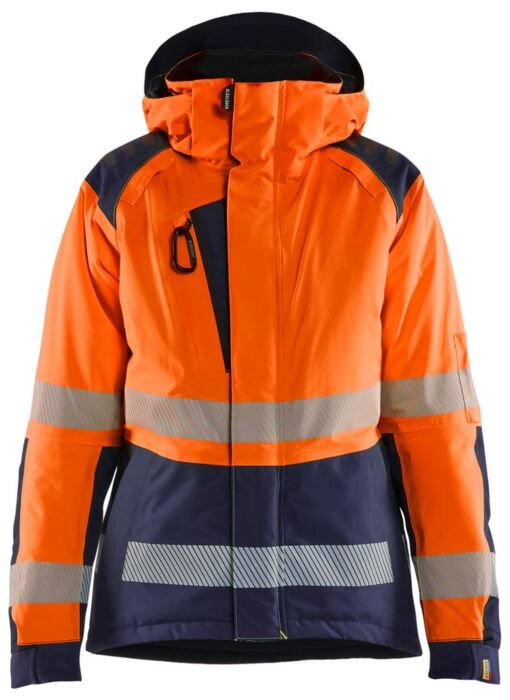 Blåkläder 4456-1987 Dames Winterjas High Vis High Vis Oranje/Marineblauw