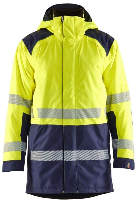 Blåkläder 4457-1987 Winterparka High Vis High Vis Geel/Marineblauw