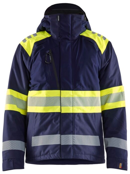 Blåkläder 4480-1977 Winterjas High Vis Marine/High Vis Geel
