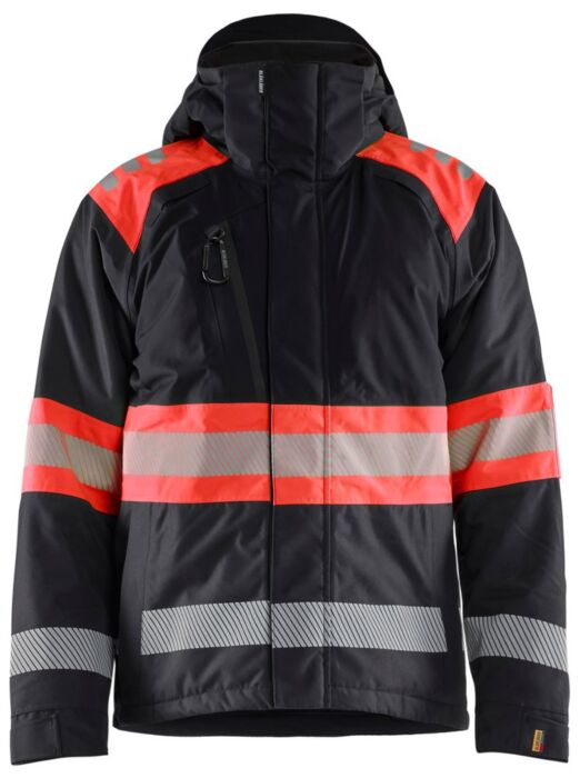 Blåkläder 4480-1977 Winterjas High Vis Zwart/High Vis Rood