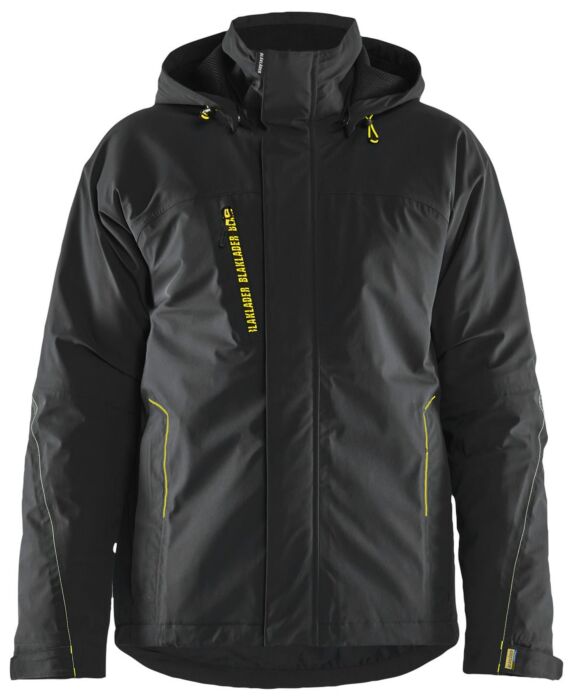 Blåkläder 4484-1917 Lichtgewicht winterjas 4-weg stretch Zwart/High Vis Geel