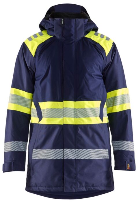 Blåkläder 4485-1977 Winterparka High Vis Marine/High Vis Geel