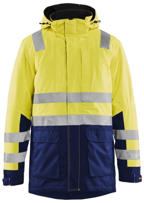 Blåkläder 4495-1987 Winterparka High Vis High Vis Geel/Marineblauw