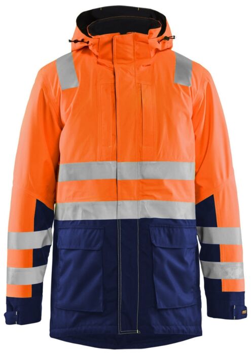 Blåkläder 4495-1987 Winterparka High Vis High Vis Oranje/Marineblauw