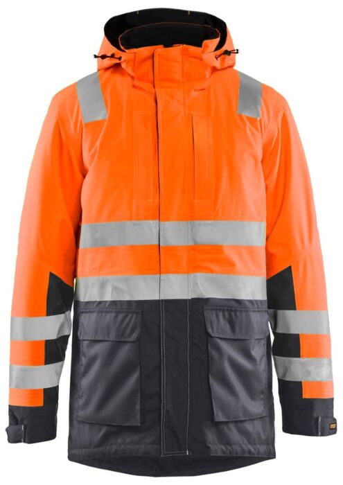 Blåkläder 4495-1987 Winterparka High Vis High Vis Oranje/Medium grijs