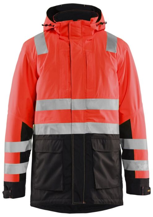 Blåkläder 4495-1987 Winterparka High Vis High Vis Rood/Zwart