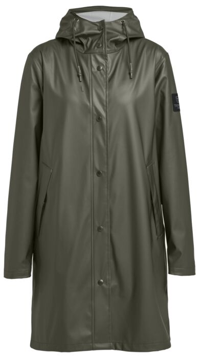 Tenson Apelviken Rain Coat Women Dames Olijfgroen