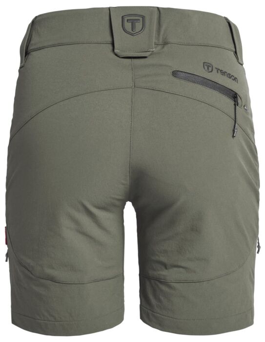 Tenson Txlite Flex Shorts Women Dames Donker Olijfgroen