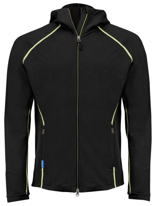 Projob 3314 Hoodie In Microfleece Heren Zwart/Geel