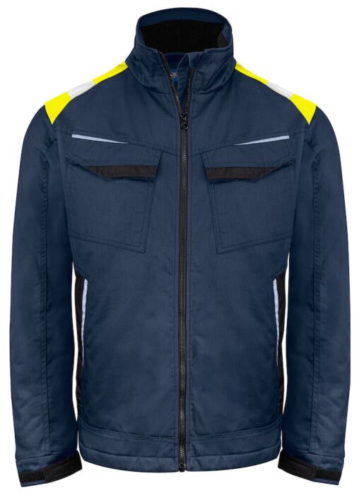 Projob 5428 Gevoerde Service Vest Heren Navy/Geel