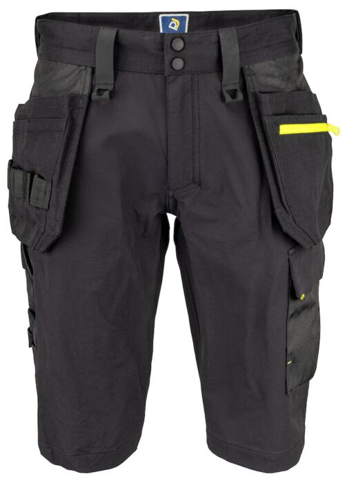 Projob 5562 Stretchshort Met Spijkerzakken Heren Zwart