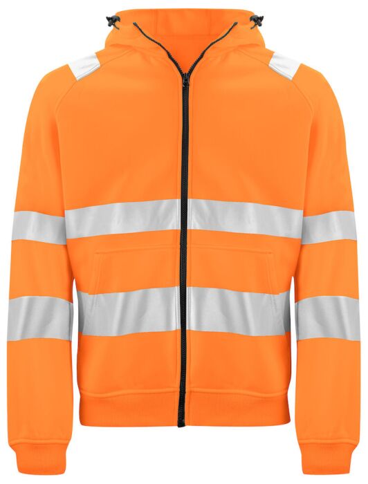 Projob 6132 Signalisatiehoodie En Iso 20471 Klasse 3/2 Heren Oranje/Zwart
