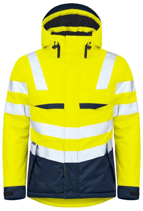 Projob 6425 Gevoerde Signalisatiejas En Iso 20471 Klasse 3 Heren Geel/Marine