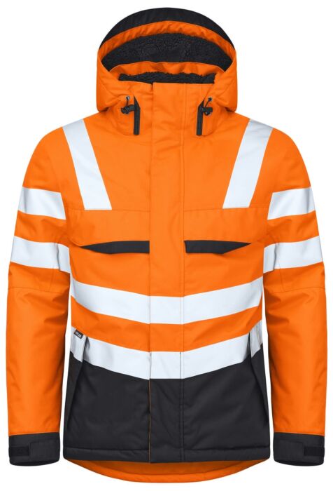 Projob 6425 Gevoerde Signalisatiejas En Iso 20471 Klasse 3 Heren Oranje/Zwart