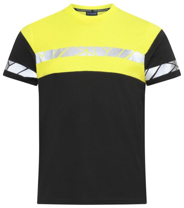 Projob 7001 T-Shirt Heren Zwart/Geel