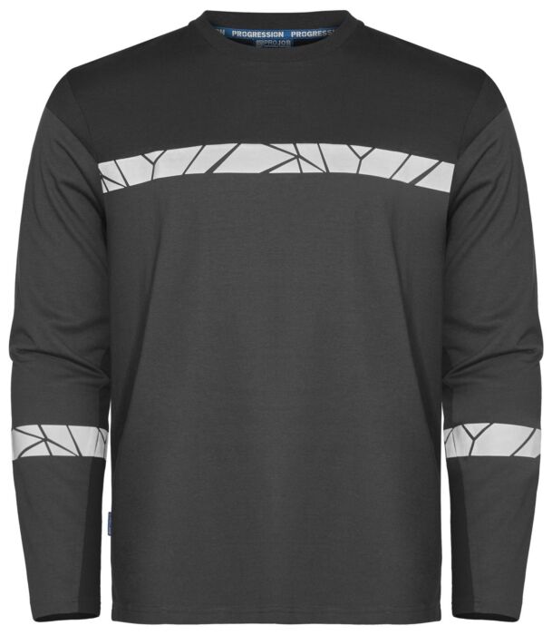 Projob 7002 T-Shirt Lange Mouwen Heren Grijs/Zwart