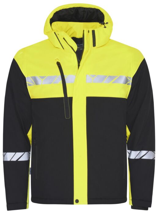 Projob 7415 Gevoerde Regenjas Heren Zwart/Geel