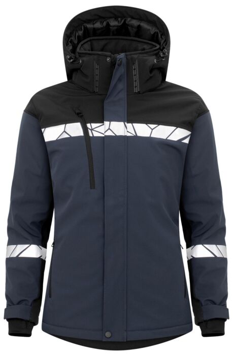 Projob 7418 Gevoerde Softshell Jas Dames Zwart/Zwart