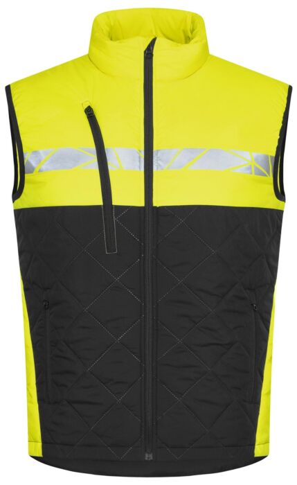 Projob 7700 Bodywarmer Heren Zwart/Geel
