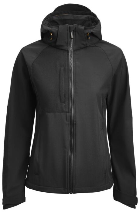 Jobman 1372 Women'S Softshell Jacket Dames Zwart
