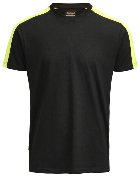 Jobman 5264 T-Shirt Heren Zwart/Geel
