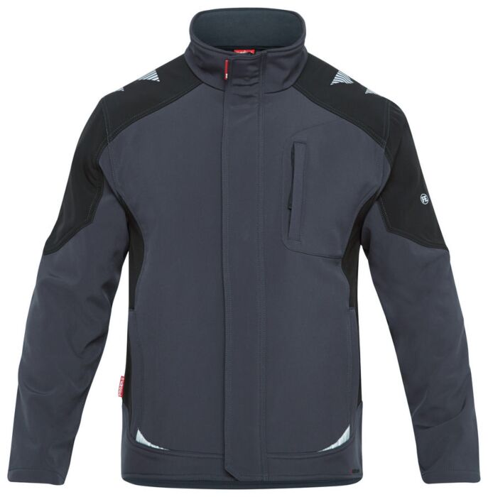 F. Engel 8810-229 Softshelljack Antraciet/Zwart