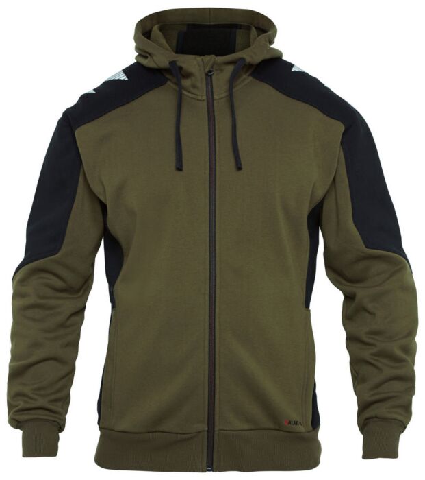 F. Engel 8820-233 Hoody Sweater Groen/Zwart