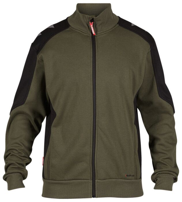 F. Engel 8830-233 Sweat Cardigan Groen/Zwart
