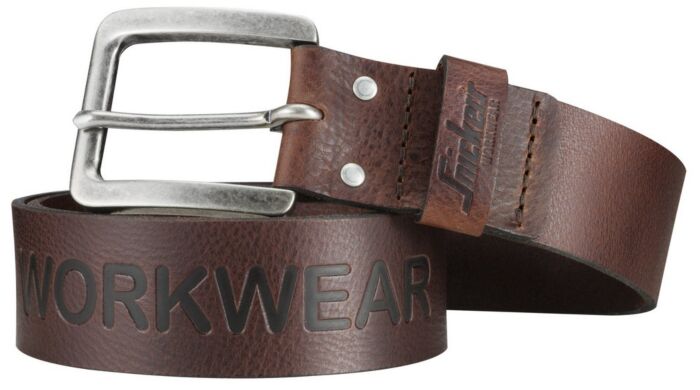 Snickers 9034 Leren Riem Chocoladebruin