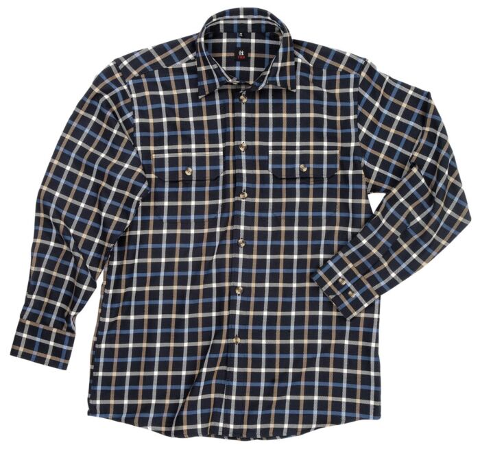 FHB Alois Werkhemd Marineblauw-Korenblauw