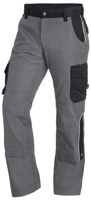 FHB Bruno Werkbroek Twill Grijs-Zwart