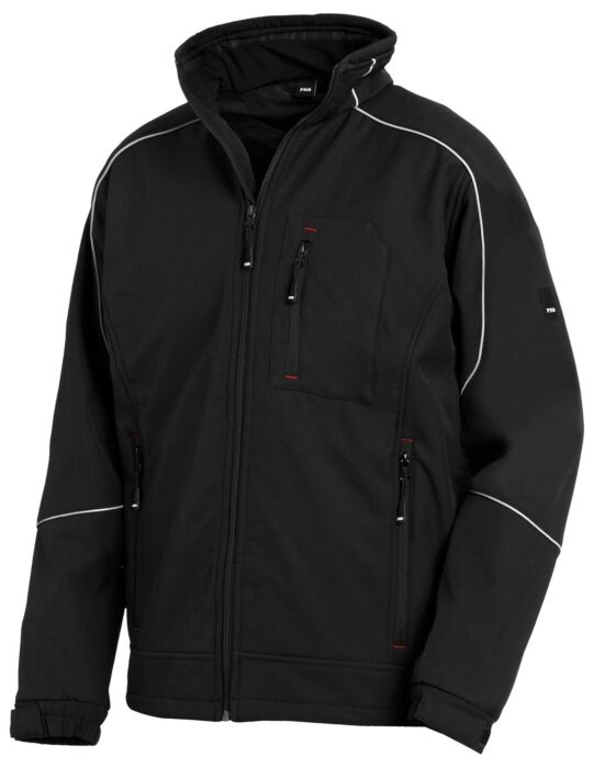 FHB Dirk Softshell-Jack Zwart