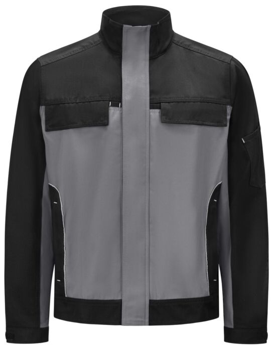 FHB Ernst Werkjack Twill Grijs-Zwart