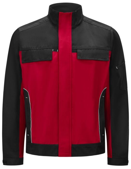FHB Ernst Werkjack Twill Rood-Zwart
