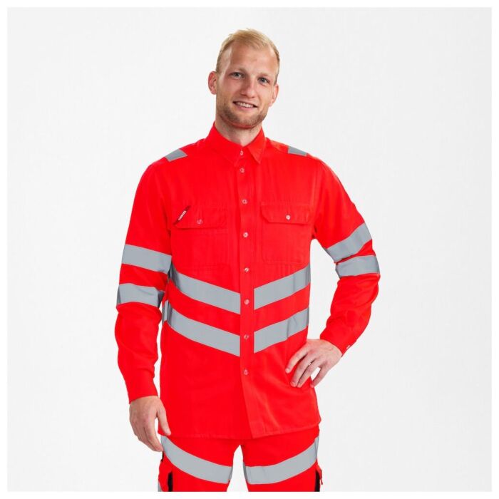Engel 7011-194 Safety overhemd Rood