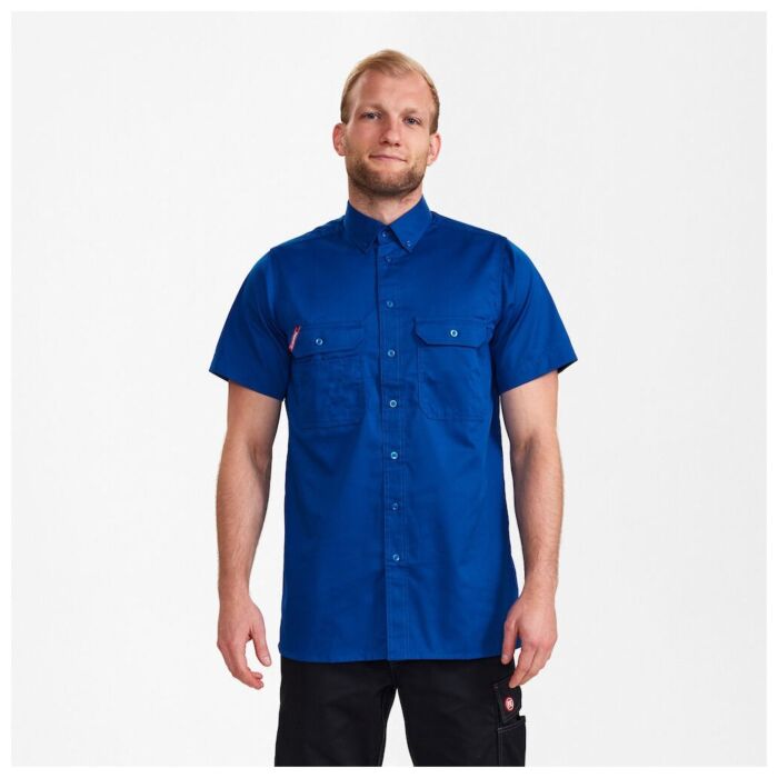 Engel 7183-810 Extend Herenoverhemd met korte mouwen Surfer Blue
