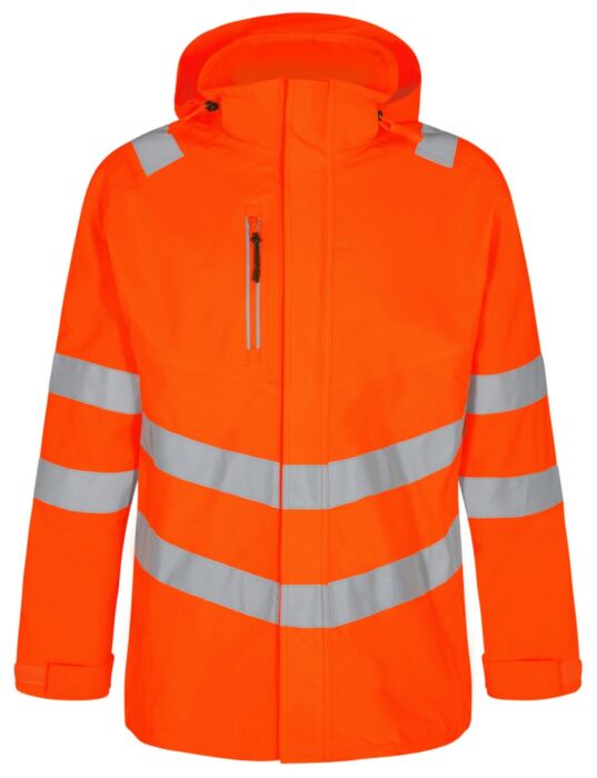 F. Engel 1145-930 Safety Parka Shell Jacket Orange