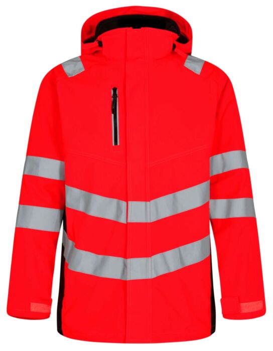 F. Engel 1145-930 Safety Parka Shell Jacket Red/Black