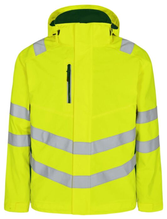 F. Engel 1146-930 Safety Shell Jacket Yellow/Green