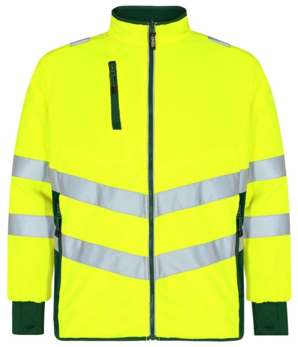 F. Engel 1192-236 Safety Fleece Jacket Yellow/Green