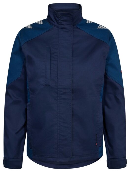 F. Engel 1816-255 Galaxy Stretch Work Jacket Ladies Blue Ink/Dark Petrol -
