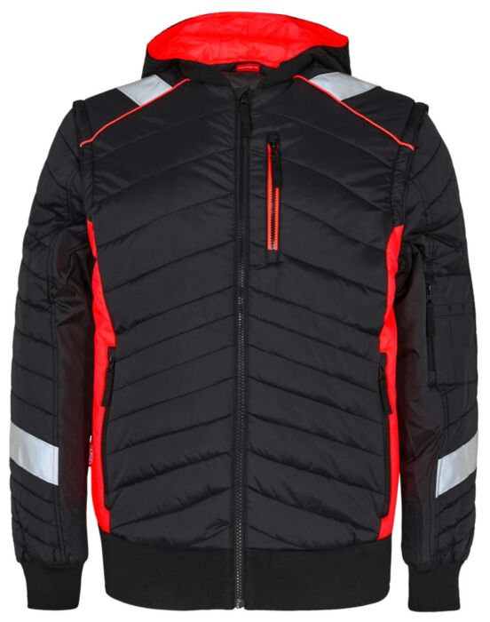 F. Engel 1870-224 Cargo Jacket Black/Red
