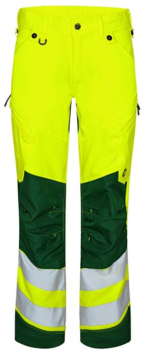 F. Engel 2544-314 Safety Trousers Stretch Yellow/Green