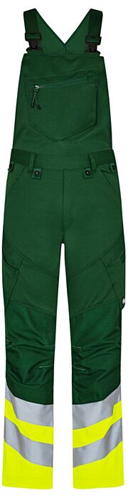 F. Engel 3546-314 Safety Bib Overall Stretch Green/Yellow