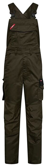 F. Engel 3809-255 Galaxy Stretch Bib Overall Forest Green/Black