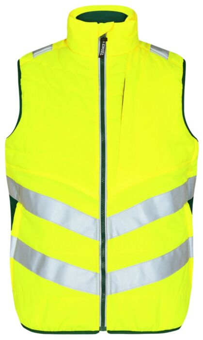 F. Engel 5159-158 Safety Quilted Inner Vest Yellow/Green