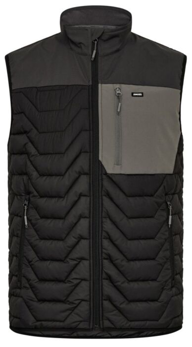 Engel 5328-142 Entire gevatteerd bodywarmer Zwart/Antracietgrijs