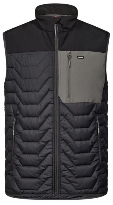 Engel 5328-142 Entire gevatteerd bodywarmer Antracietgrijs/Zwart