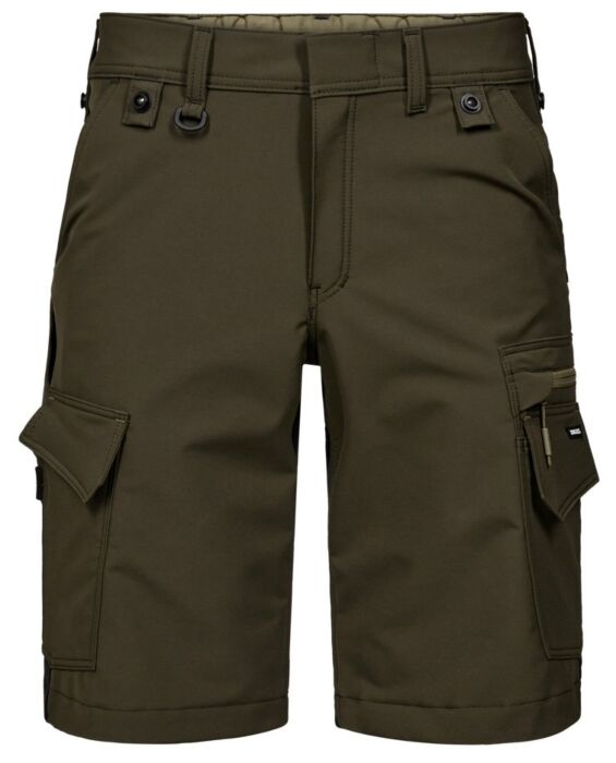 Engel 6337-234 Entire werkshorts met 4-way stretch Bosgroen/Zwart